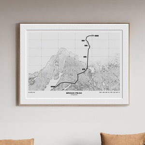 Affiche Broad Peak – Illustration sommet du Karakoram