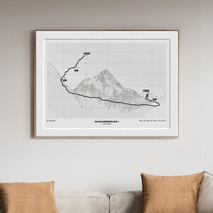 Affiche Gasherbrum I – Illustration d’un sommet majestueux du Karakoram