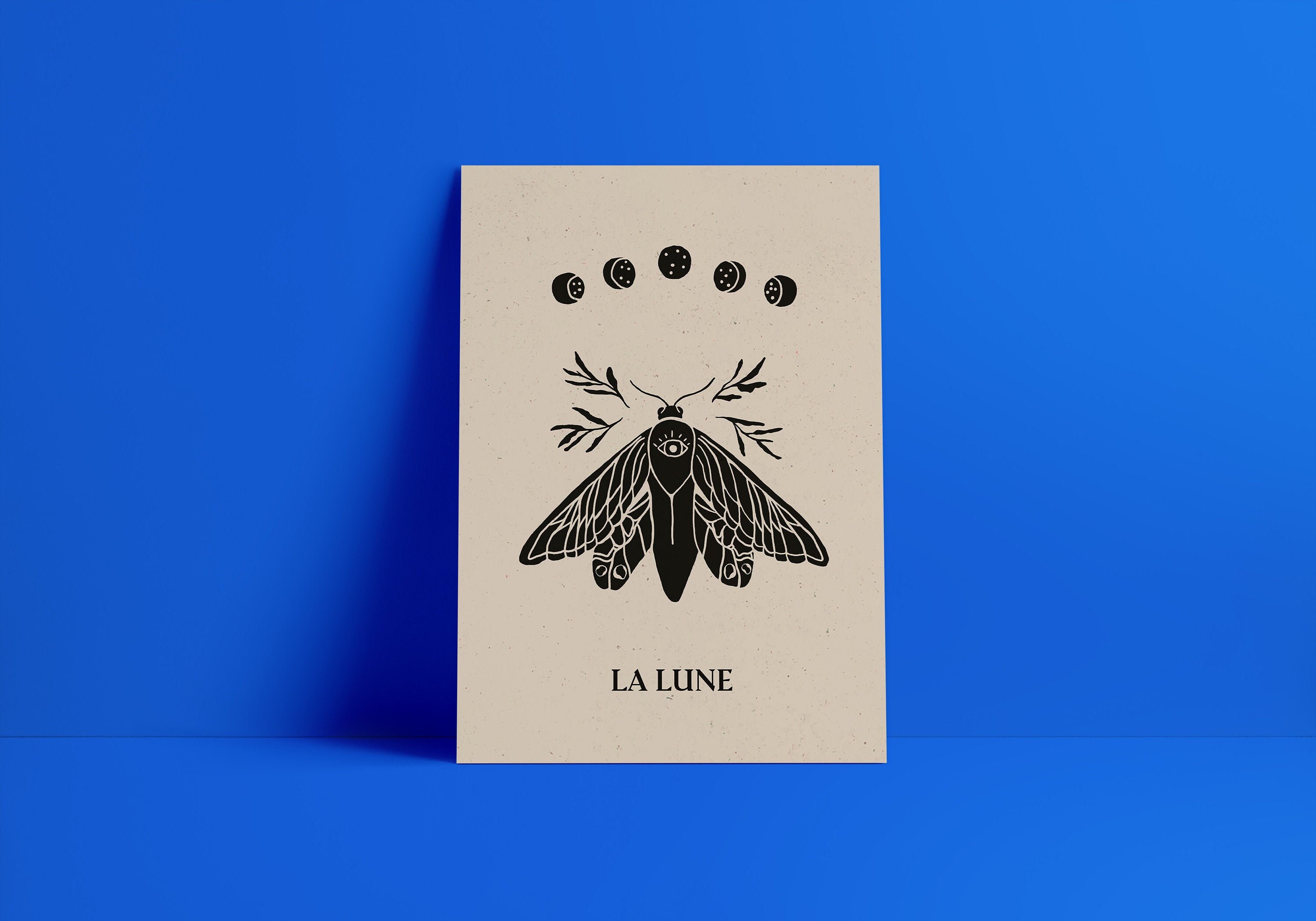 La Lune - Sérigraphie A4/A3