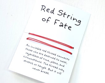 Bracciale Red String Of Fate, Bracciale Rosso Kabbalah, Bracciale Buona Fortuna, Bracciale Distanza Coppie, WB70