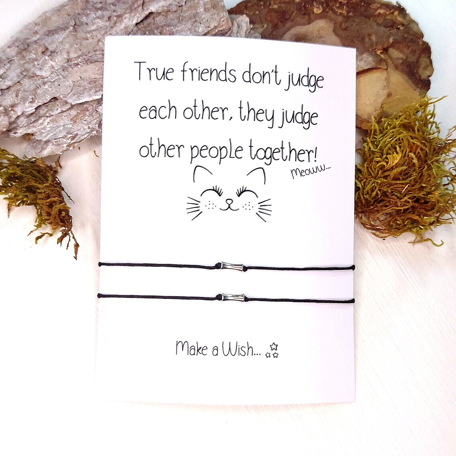 Friendship Bracelet Funny Quotes wish Bracelet Best Friends Etsy