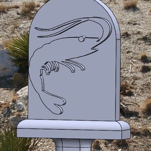 Shrimp Gravestone STL