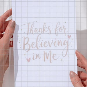 Thanks for Believing in Me - Sobriety Gratitude Digital Print, AA Gift for Sponsor Sober Mentor Instant Download Sober Birthday Décor