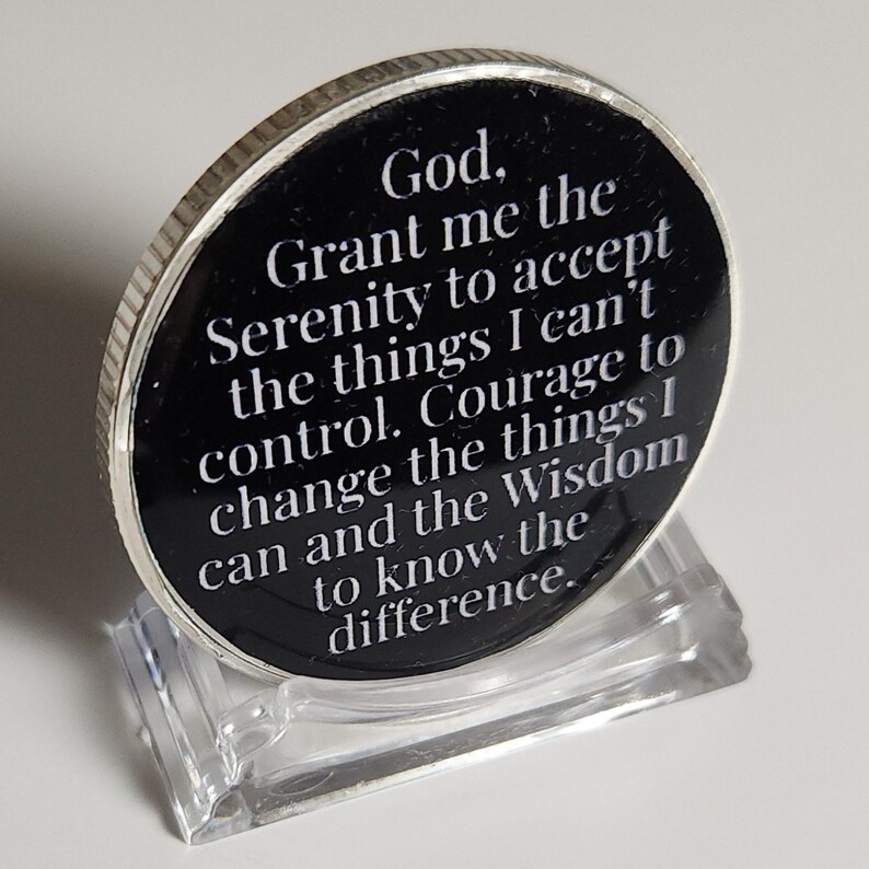Sober Coin With Custom Date and Name, to Thine Own Self Be True ...