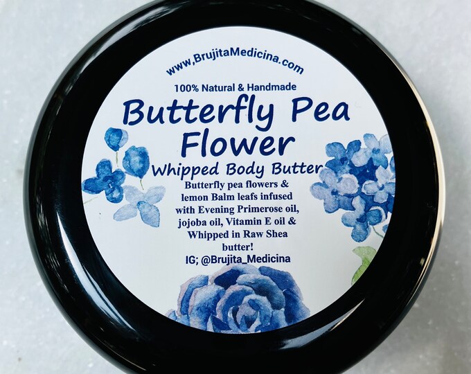 Butterfly Pea flower whipped body butter