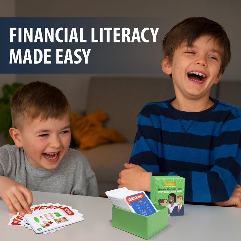 Financial Literacy Flashcards: Money Concepts for Kids & Teens - Etsy