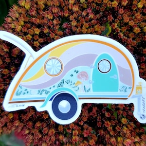Teardrop camper sticker