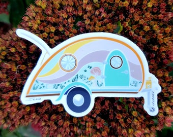 Teardrop camper sticker