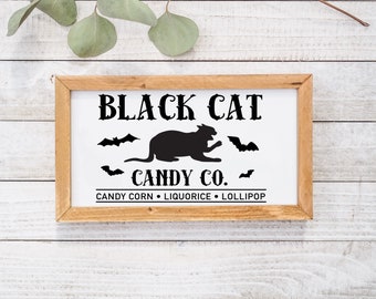 black cat candy company SVG/ halloween svg/ halloween decor