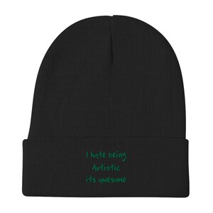 Kanye West &quot;I hate being Autistic it&#39;s awesome&quot; - &#39;Ye&#39; Album Cover Parody - Embroidered Beanie