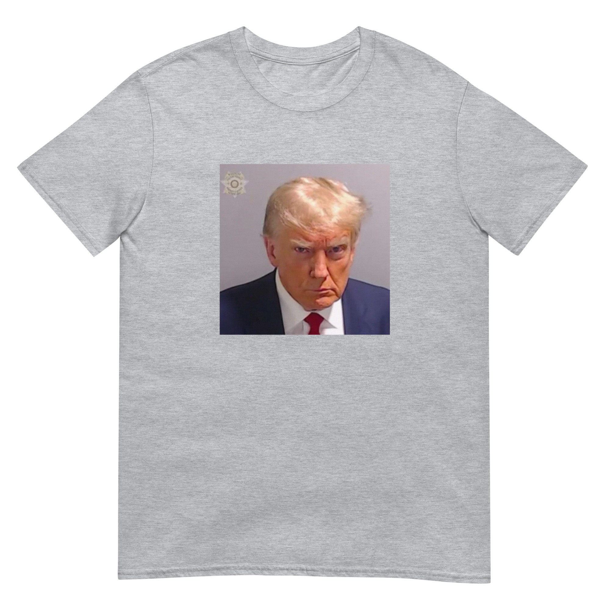 DONALD TRUMP MUGSHOT T-shirt Trump Arrested Short-sleeve - Etsy