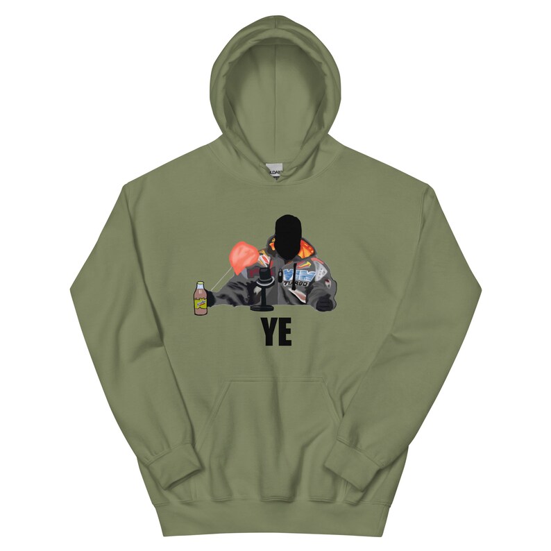Kanye West/YE - Alex Jones Net & Yoo-hoo Racing Jacket Art - Unisex Hoodie