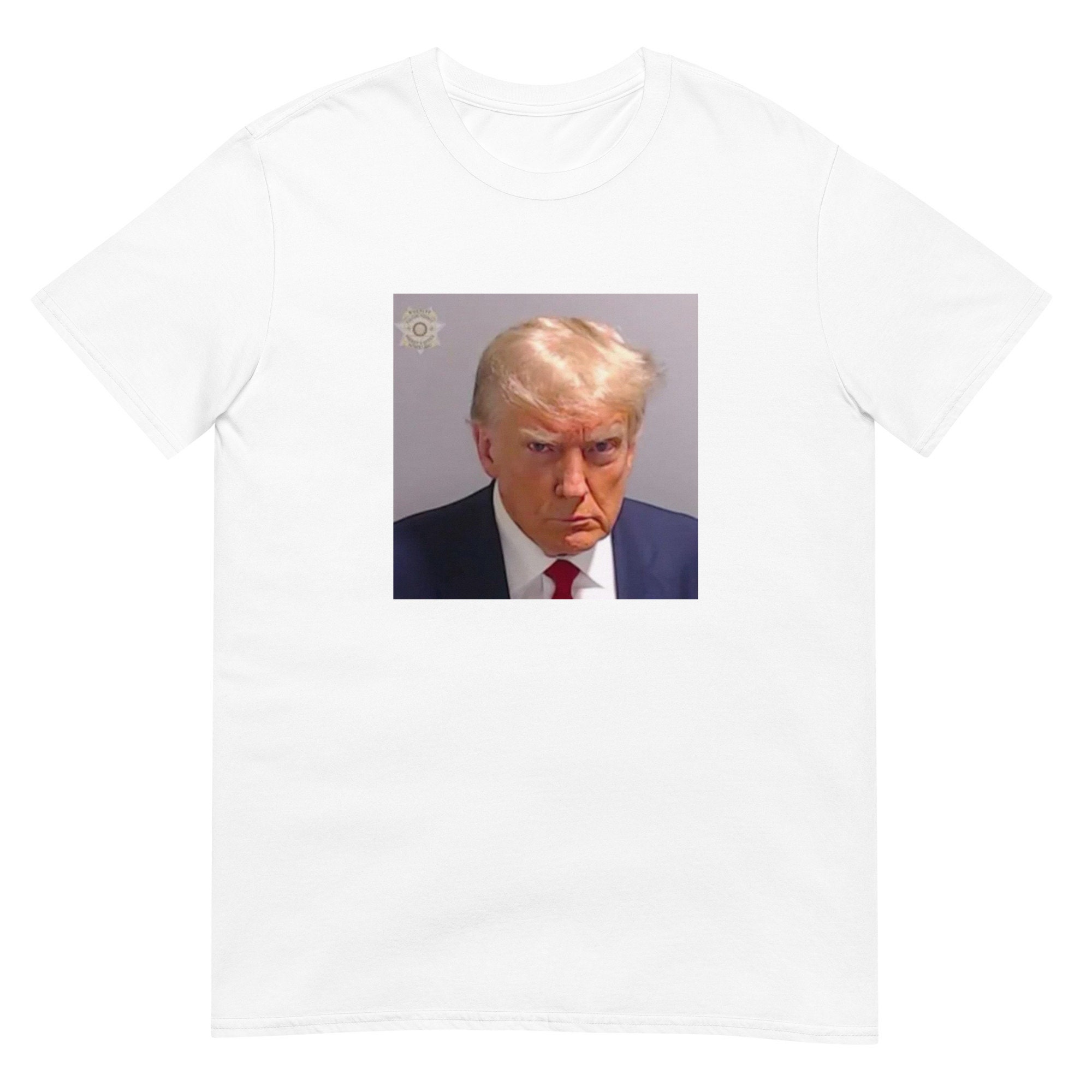 DONALD TRUMP MUGSHOT T-shirt Trump Arrested Short-sleeve - Etsy