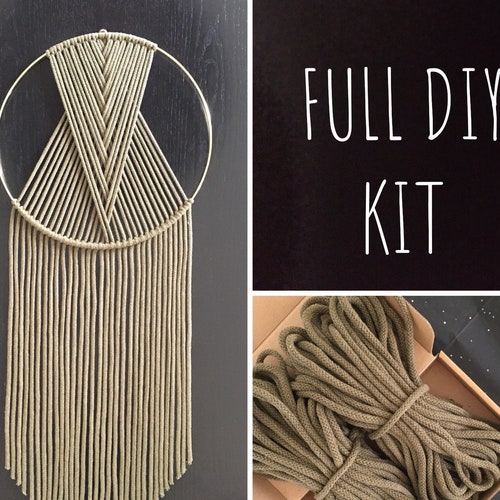 HARRIET Macrame Wall Hanging DIY KIT for Beginners Macrame Etsy