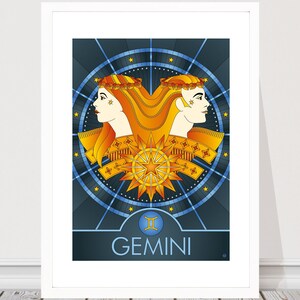 Gemini Zodiac Sign Art Print