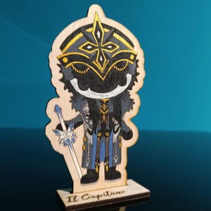Il Capitano Wooden Chibi Standees (Painted/Unpainted)