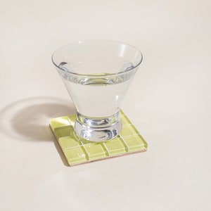 Glass Tile Coaster Handmade Drink Coaster Square Coaster Housewarming Gift Gift for Her Gift for Him Birthday Gifts 4 image 2