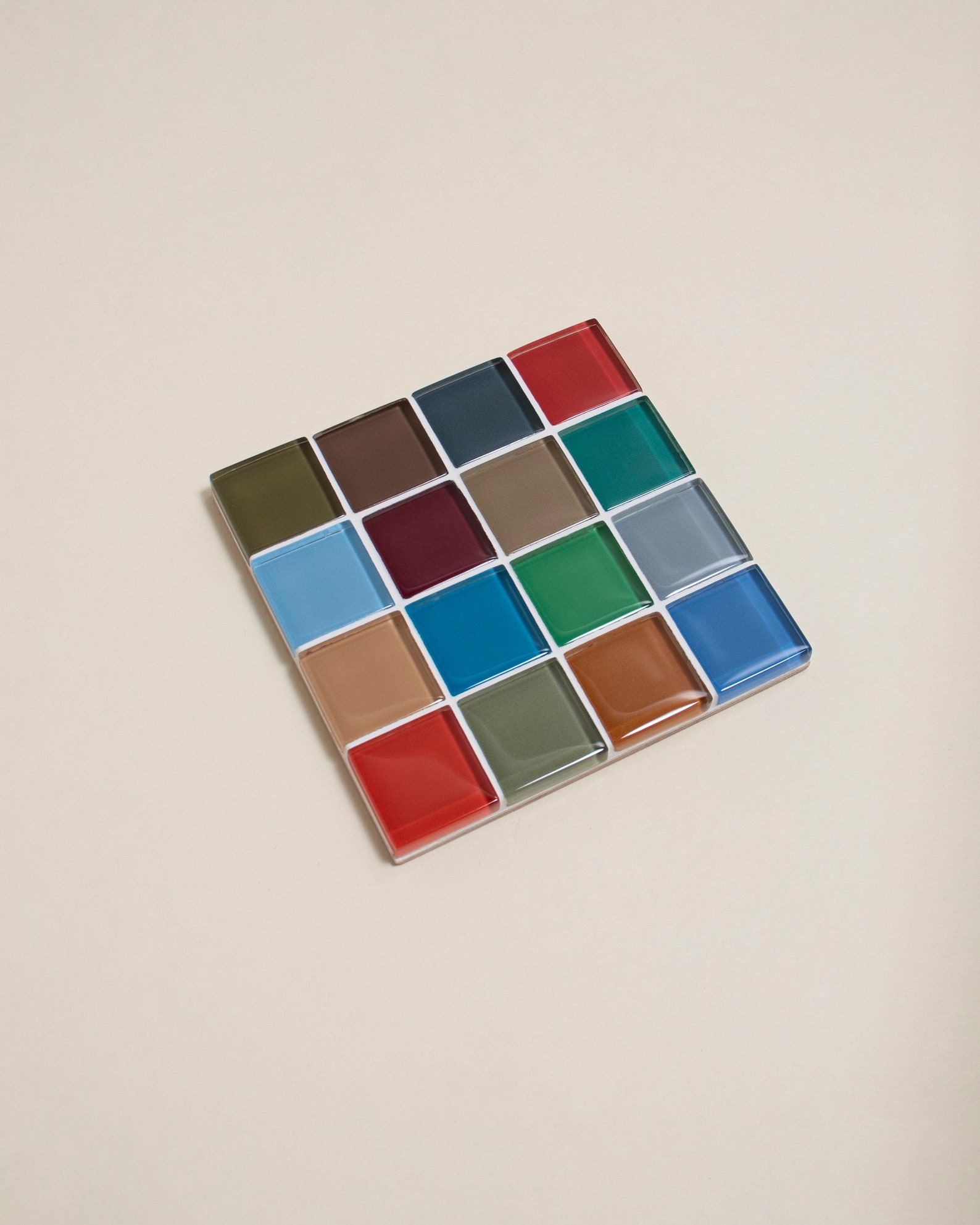 Glass Tile Coaster Handmade Drink Coaster Square Coaster Etsy