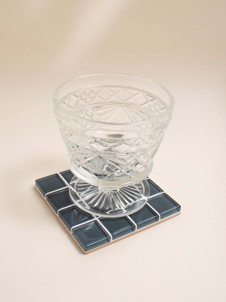 Glass Tile Coaster Handmade Drink Coaster Square Coaster Housewarming Gift Gift for Her Gift for Him Birthday Gifts 4 image 9