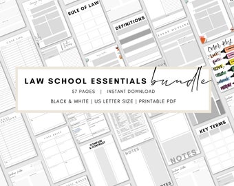 L'essentiel pour la faculté de droit | Modèle de dossier de cas | Ensemble pour prise de notes à imprimer | Imprimable À REMPLIR | PDF | Téléchargement instantané