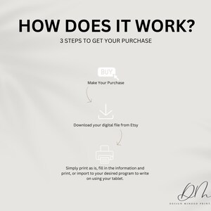 K&ouml;nnte beinhalten: Ein Diagramm, das die drei Schritte zum Kauf einer digitalen Datei von Etsy zeigt. Die Schritte sind: 1. Kauf abschlie&szlig;en, 2. Digitale Datei von Etsy herunterladen, und 3. Datei in das gew&uuml;nschte Programm drucken oder importieren.