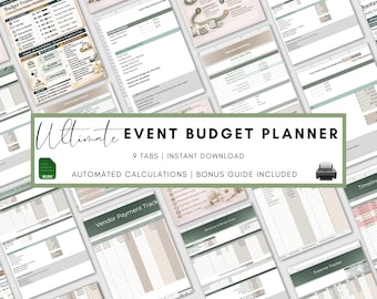 Event Budget Planer | Break-Even-Rechner, Vendor Tracker (Excel Download)