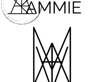 Amie Lettering PRE-MADE Name Logo Digital File Letter Monogram Gift - Etsy