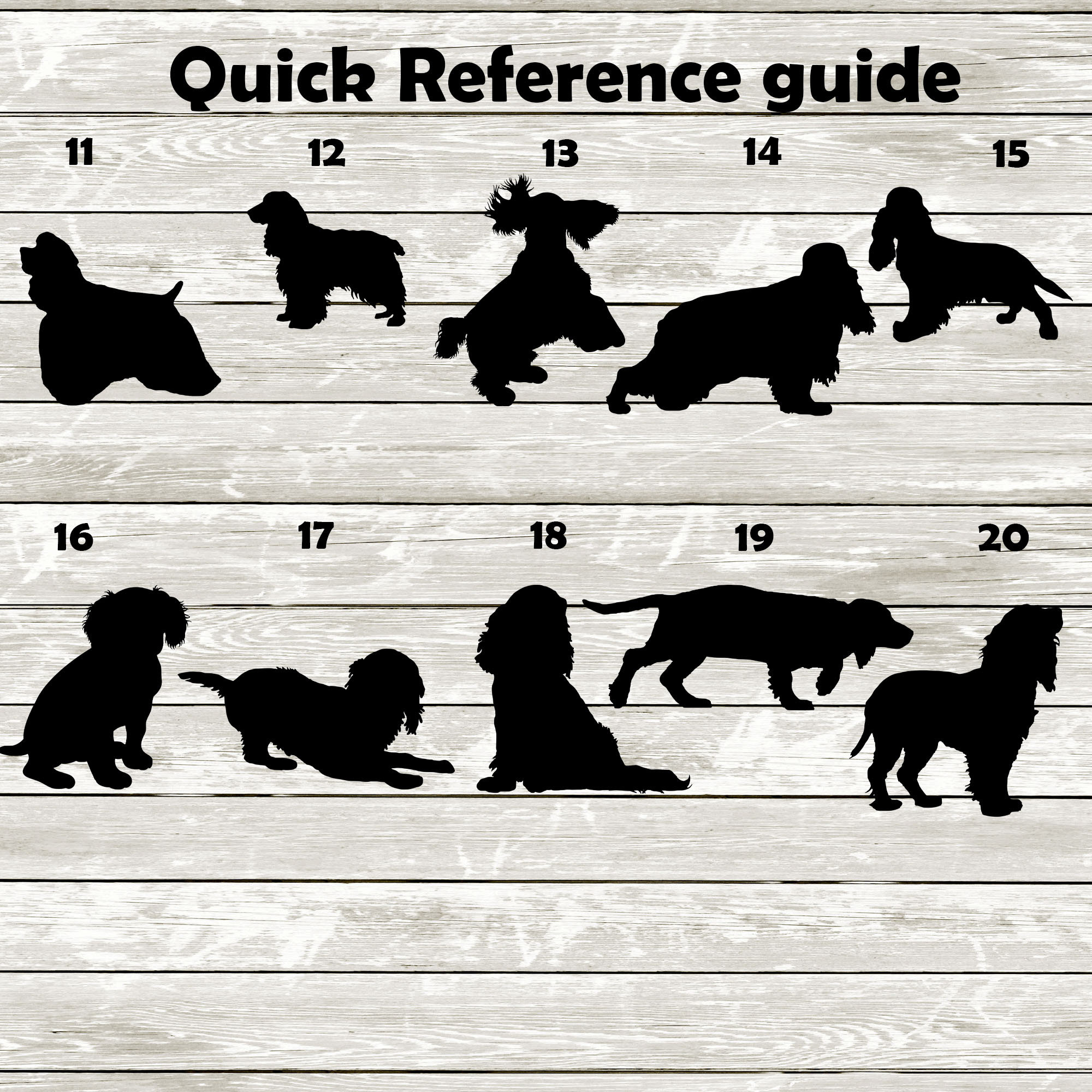 Cocker Spaniel Bundle Pack 25 Designs Digital Download Png , SVG , DXF ...