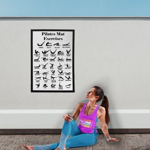 Poster Pilates 34 Pilates Move - Studio Pilates a casa stampabile - Scarica subito pronto per la stampa - Decorazione Pilates unica Joseph Pilates moves