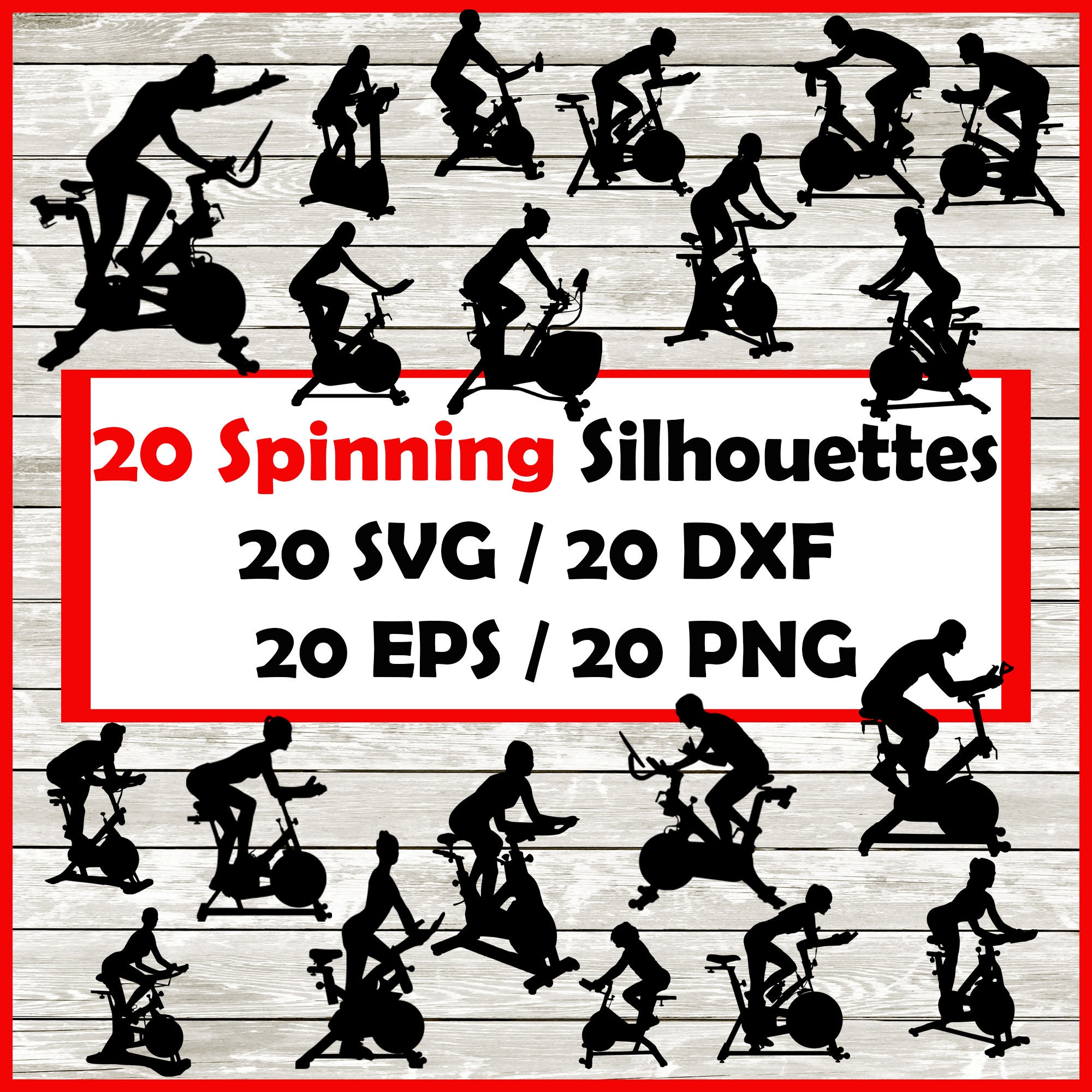 spinning silhouette