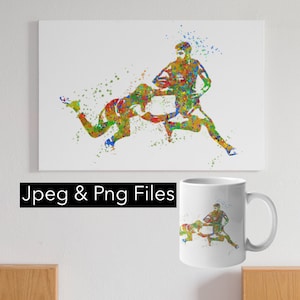 AFL players print , printable art posters, Sport art, teen room, Australian Football League player gift AFL poster tackle - Digital Download