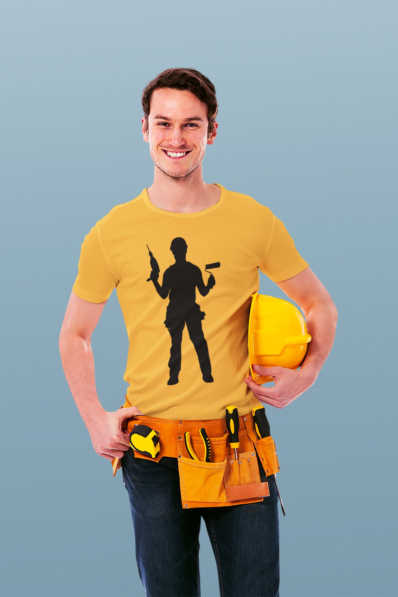 Construction Worker Silhouette Pack - 20 Designs Digital Download |20 ...