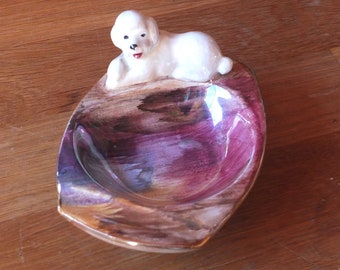 1960s Oldcourt Lustre Ware Poodle Ashtray