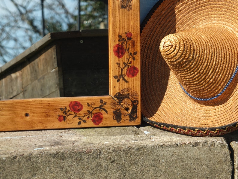 Hand Made Mirror, Mexican Day of the Dead image 3