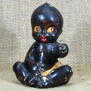 Small Kewpie Style Bisque Figurine image 1