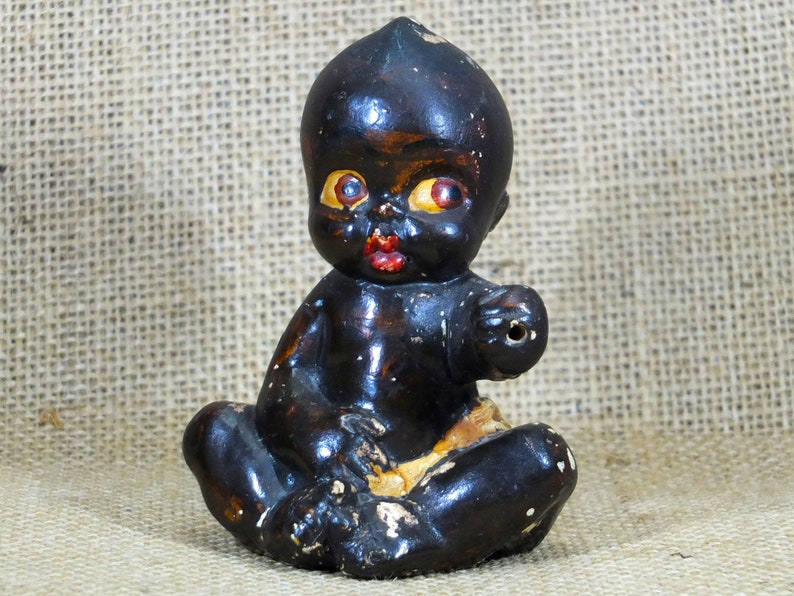 Small Kewpie Style Bisque Figurine image 1