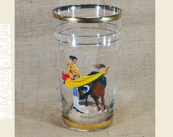 Vintage Matador/Bullfighter Beer Glass