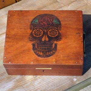 Fabulous, Quirky Sugar Skull Jewellery Box image 2