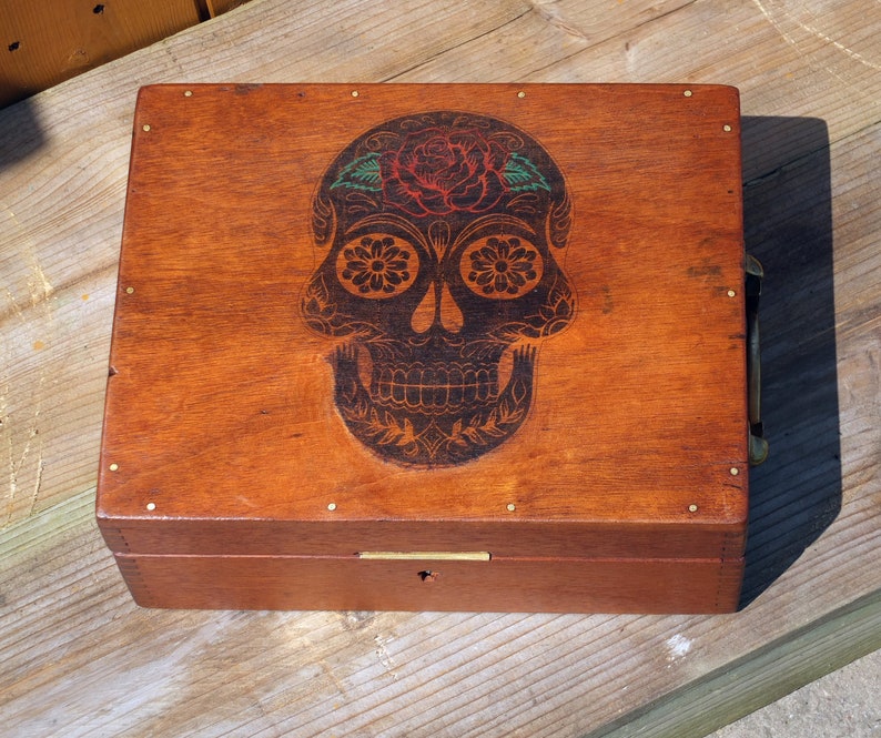 Fabulous, Quirky Sugar Skull Jewellery Box image 2