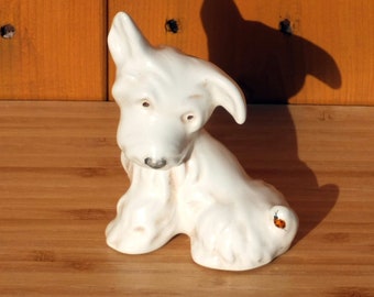 Cute Mid Century Beswick Fun Models Series Terrier Dog With Ladybird Figure