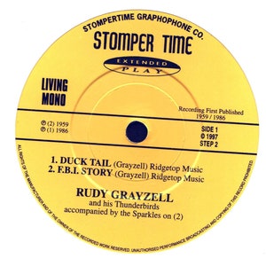 Rudy Tutti Grayzell Sings Duck Tail And Other Hits E.P. image 3