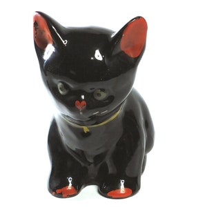 Cute 1950's Hand Painted Kitten Figurine image 5