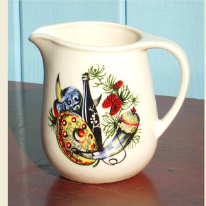 Cool 1950's Jug with Viking Images image 1
