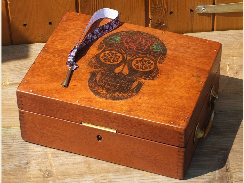 Fabulous, Quirky Sugar Skull Jewellery Box image 1