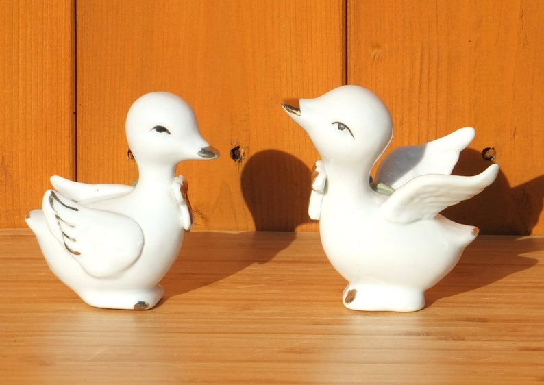 Two Cute, Kitsch Mid Century Ceramic Ducklings image 4