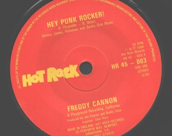 Freddy Cannon - Hey Punk Rocker! c/w At the Disco Down