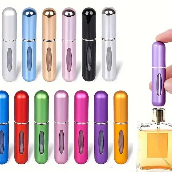 5ml Refillable Refillable Travel Size Mini Reusable Spray Bottle, Atomiser, Scent Container, Portable, Holiday Size, Pump, Aftershave, Gift