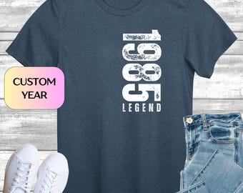 40th Birthday T-shirt Gifts for Men, 40th Birthday Tshirt Idea, Legend Top, Birthday Gift for Dad, Old Man Present