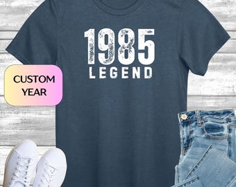 40th Birthday T-shirt Gifts for Men, 40th Birthday Tshirt Idea, Legend Top, Birthday Gift for Dad, Old Man Present, T-shirt Gift for Dad