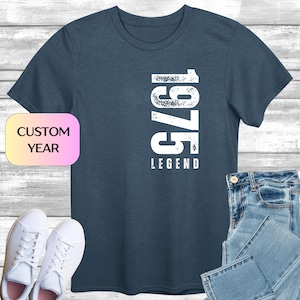 50th Birthday T-shirt Gifts for Men, 50th Birthday Tshirt Idea, Legend Top, Birthday Gift for Dad, Old Man Present, Retro Style Colours